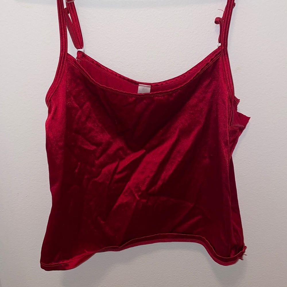 Red night gown tank